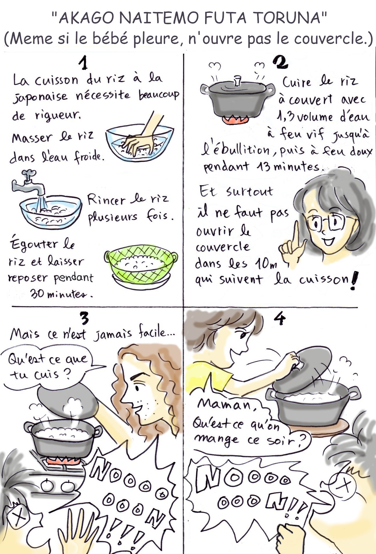 Recette de cuisine : la cuisson du riz à la japonaise